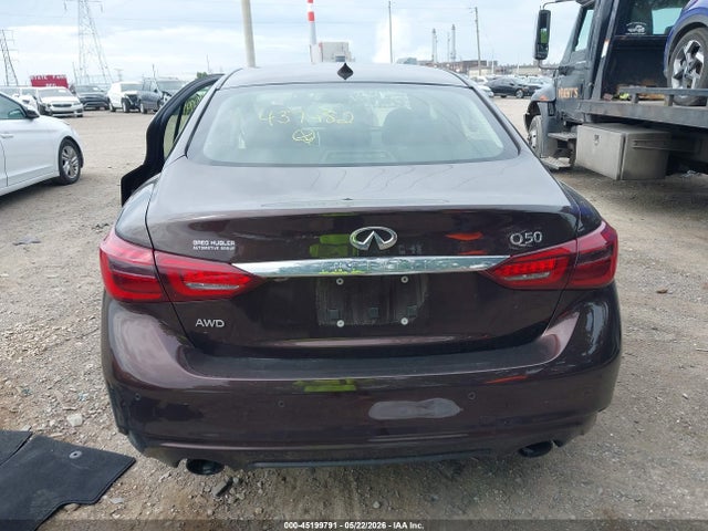 Продажа на аукционе авто 2018 Infiniti Q50 3.0t Luxe, vin: JN1EV7ARXJM437482, номер лота: 45199791