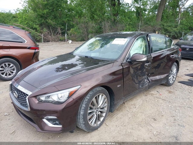 Продажа на аукционе авто 2018 Infiniti Q50 3.0t Luxe, vin: JN1EV7ARXJM437482, номер лота: 45199791