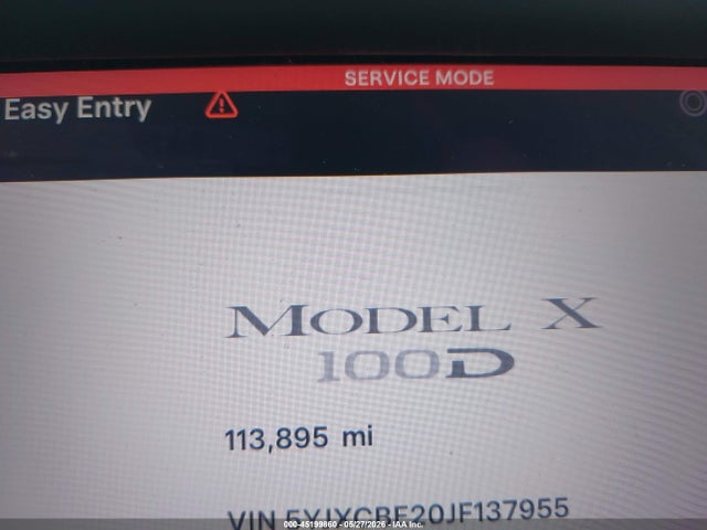 Tesla MODEL X 2018 5YJXCBE20JF137955 Image 14