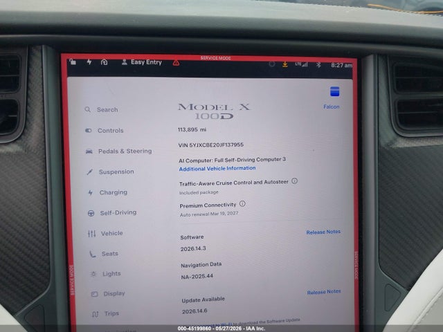 Tesla MODEL X 2018 5YJXCBE20JF137955 Image 7