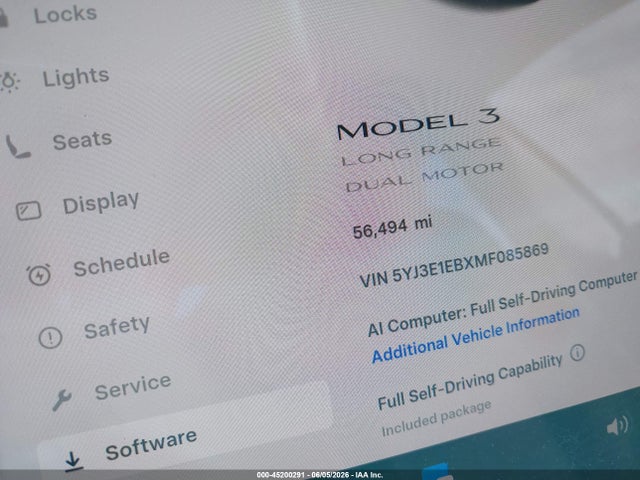 Tesla Model 3 Long Range 2021 5YJ3E1EBXMF085869 Image 7