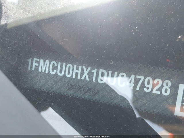 45200385 :رقم المزاد ، 1FMCU0HX1DUC47928 vin ، 2013 Ford Escape Sel مزاد بيع