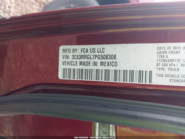 Продаж на аукціоні авто 2023 Ram 3500 Tradesman  4x4 8' Box, vin: 3C63RRGL7PG508308, номер лоту: 45200445