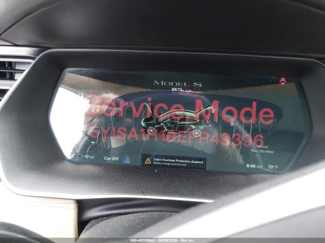 Продаж на аукціоні авто 2014 Tesla Model S P85, vin: 5YJSA1H10EFP49396, номер лоту: 45200542