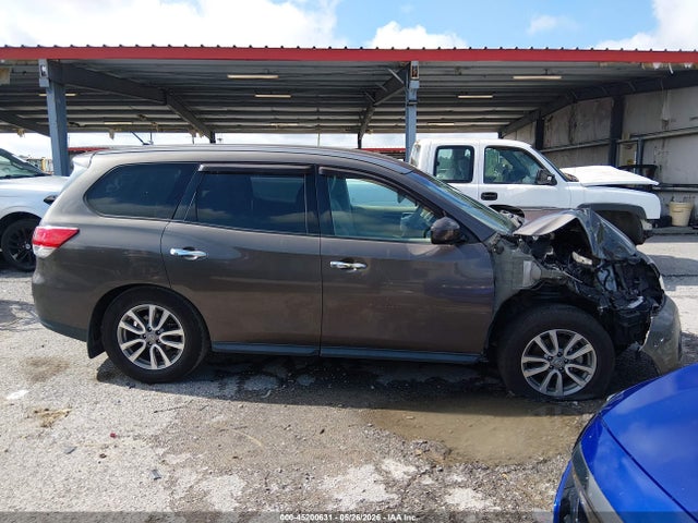 2015 Nissan Pathfinder S მანქანა იყიდება აუქციონზე, vin: 5N1AR2MN0FC609667, აუქციონის ნომერი: 45200631