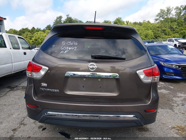 2015 Nissan Pathfinder S მანქანა იყიდება აუქციონზე, vin: 5N1AR2MN0FC609667, აუქციონის ნომერი: 45200631