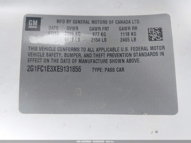 Chevrolet Camaro 2lt 2014 2G1FC1E3XE9131856 Image 9