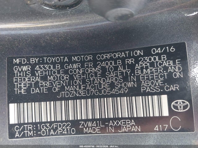 Toyota Prius V Three 2016 JTDZN3EU7GJ054549 Image 9