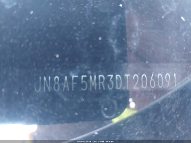 45200916 :رقم المزاد ، JN8AF5MR3DT206091 vin ، 2013 Nissan Juke S مزاد بيع