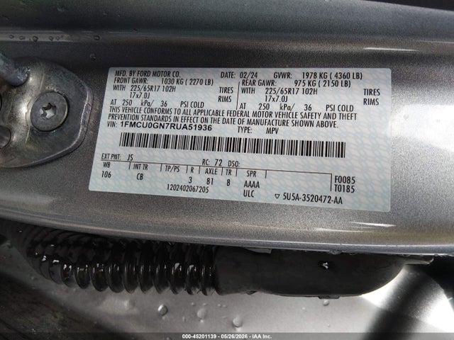 Ford Escape Active 2024 1FMCU0GN7RUA51936 Image 9