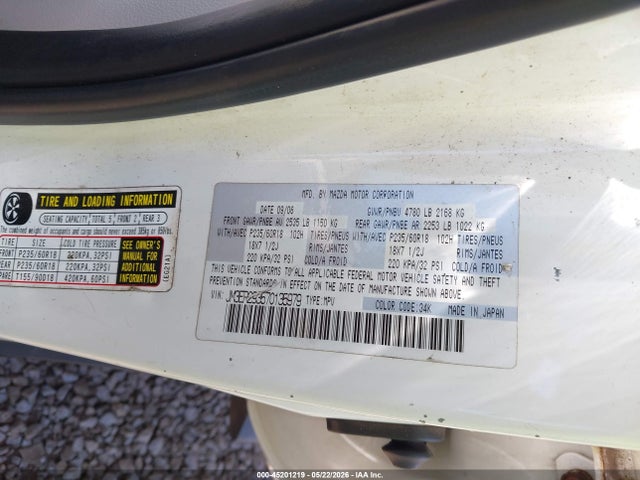 Aukcja sprzedaży 2007 Mazda Cx-7 Touring, vin: JM3ER293570135979, numer aukcji: 45201219