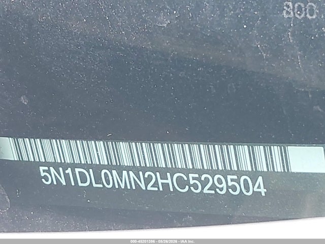 Aukcja sprzedaży 2017 Infiniti Qx60, vin: 5N1DL0MN2HC529504, numer aukcji: 45201396