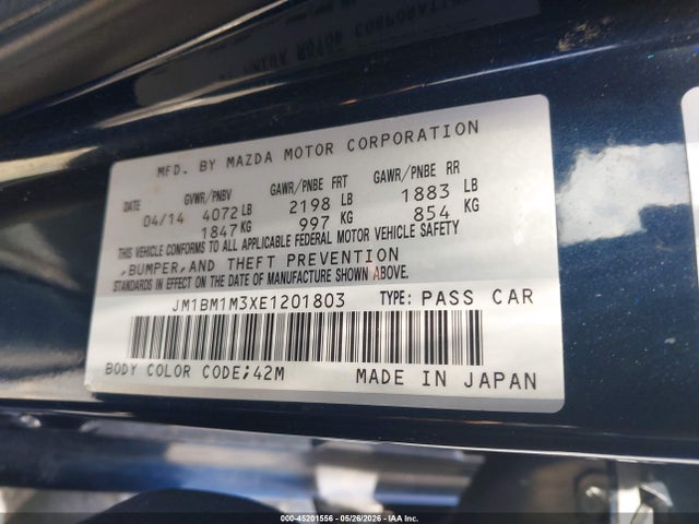JM1BM1M3XE1201803 Mazda Mazda3 S Grand Touring