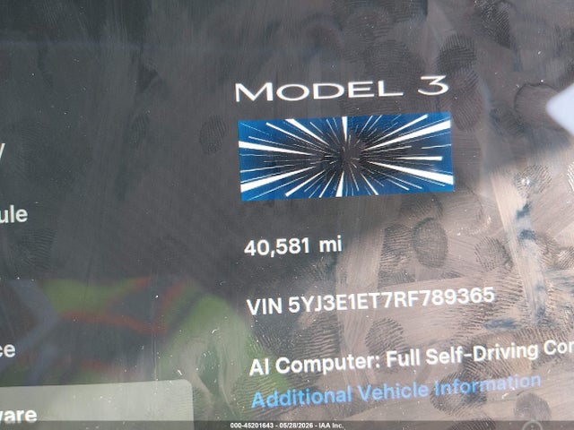 Tesla Model 3 Performance All-wheel Drive 2024 5YJ3E1ET7RF789365 Image 14