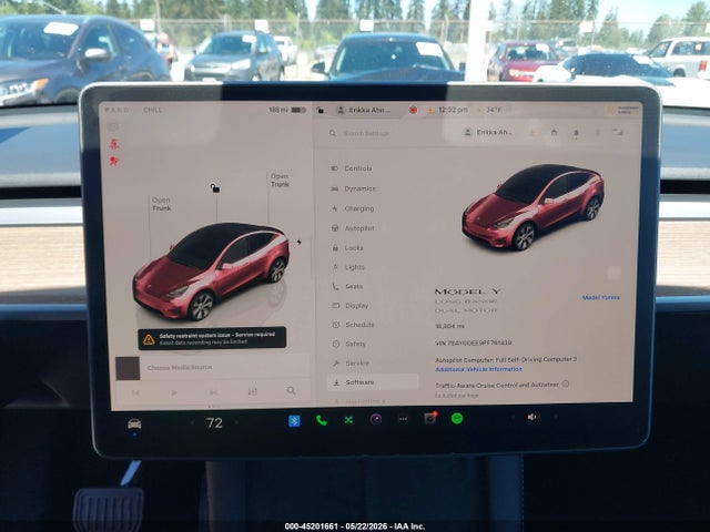 Aukcja sprzedaży 2023 Tesla Model Y Awd/long Range Dual Motor All-wheel Drive, vin: 7SAYGDEE9PF761439, numer aukcji: 45201661