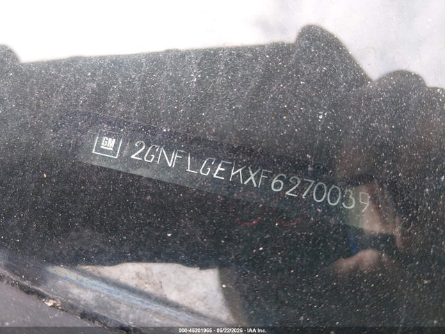 Aukcja sprzedaży 2015 Chevrolet Equinox 2lt, vin: 2GNFLGEKXF6270039, numer aukcji: 45201965