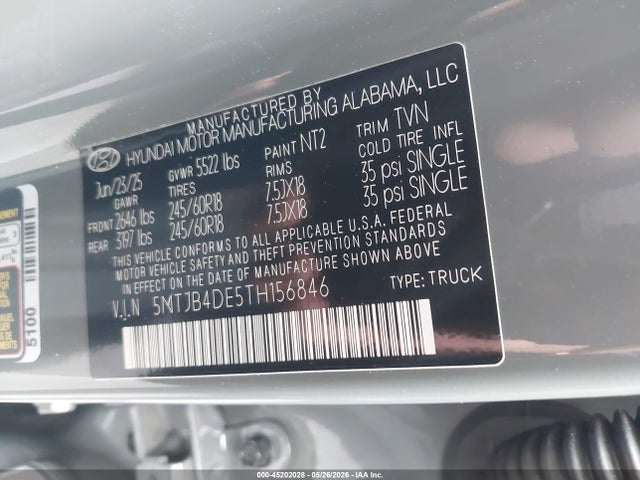 Hyundai Santa Cruz Sel 2026 5NTJB4DE5TH156846 Image 9