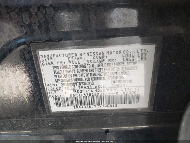 Nissan Sentra Sr Xtronic Cvt 2024 3N1AB8DV7RY360813 Image 9
