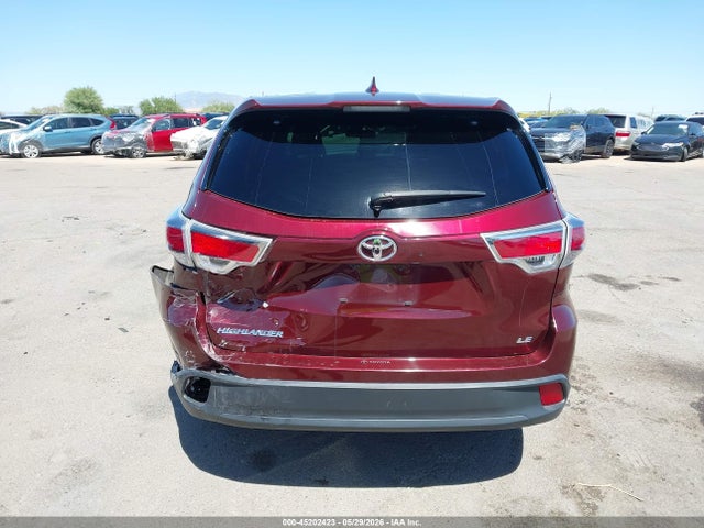 2014 Toyota Highlander Le Plus V6 მანქანა იყიდება აუქციონზე, vin: 5TDZKRFH4ES011526, აუქციონის ნომერი: 45202423