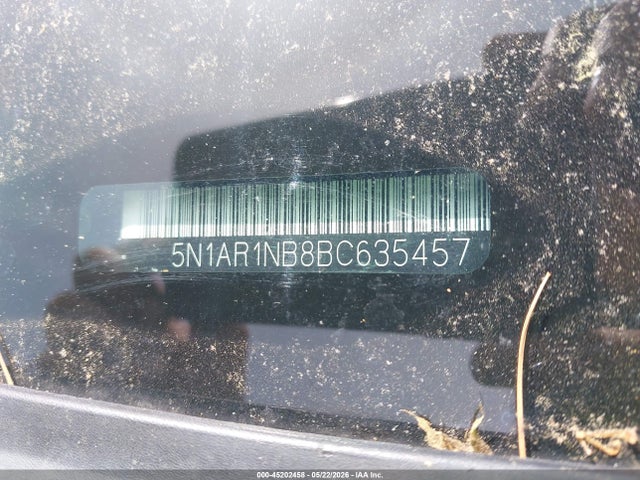 Продаж на аукціоні авто 2011 Nissan Pathfinder S, vin: 5N1AR1NB8BC635457, номер лоту: 45202458