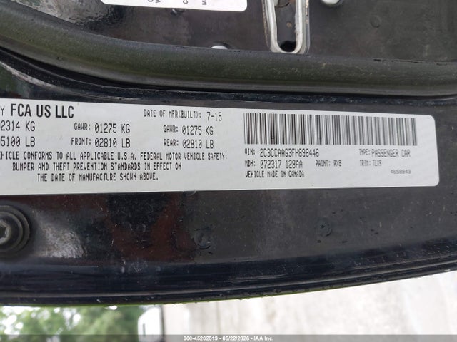 Aukcja sprzedaży 2015 Chrysler 300 Limited, vin: 2C3CCAAG3FH898446, numer aukcji: 45202519