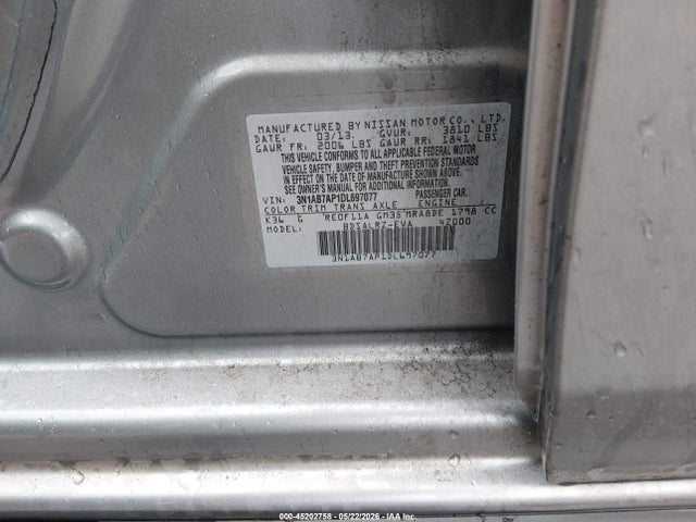 Aukcja sprzedaży 2013 Nissan Sentra Sr, vin: 3N1AB7AP1DL697077, numer aukcji: 45202758