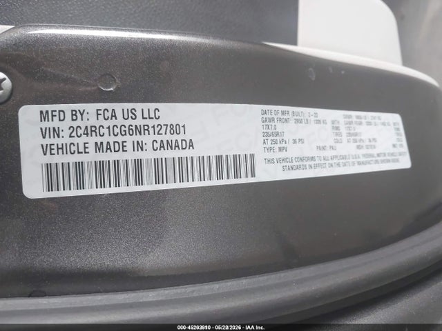 Chrysler Voyager Lx 2022 2C4RC1CG6NR127801 Image 9