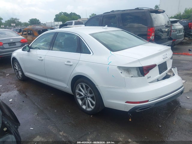 2019 Audi A4 40 Premium მანქანა იყიდება აუქციონზე, vin: WAUGMAF49KA060548, აუქციონის ნომერი: 45202925