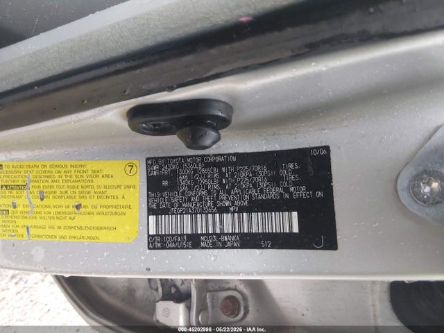 Продаж на аукціоні авто 2007 Toyota Highlander V6, vin: JTEGP21A370132656, номер лоту: 45202998
