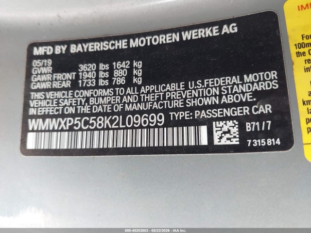 Mini Hardtop Cooper 2019 WMWXP5C58K2L09699 Image 9