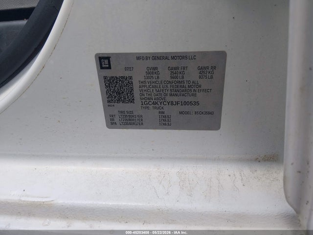 Chevrolet Silverado 3500hd Wt 2018 1GC4KYCY8JF100535 Image 9