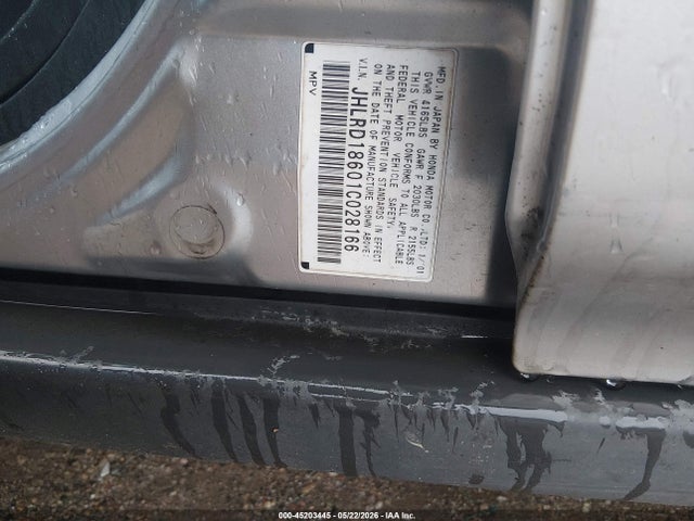 45203445 :رقم المزاد ، JHLRD18601C028166 vin ، 2001 Honda Cr-v Ex مزاد بيع