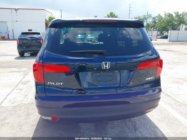 2017 Honda Pilot Ex-l მანქანა იყიდება აუქციონზე, vin: 5FNYF6H55HB087928, აუქციონის ნომერი: 45203614