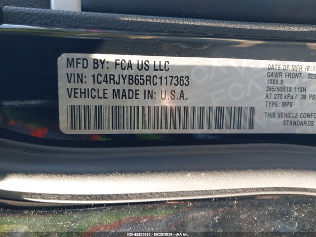 1C4RJYB65RC117363 Jeep Grand Cherokee 4xe