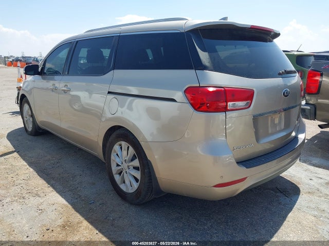 2016 Kia Sedona Ex მანქანა იყიდება აუქციონზე, vin: KNDMC5C17G6185035, აუქციონის ნომერი: 45203827