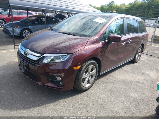 2018 Honda Odyssey Ex-l მანქანა იყიდება აუქციონზე, vin: 5FNRL6H79JB090576, აუქციონის ნომერი: 45203882