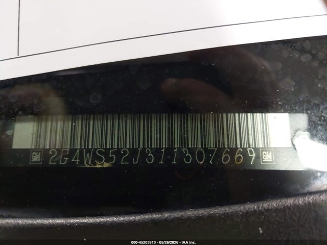 2001 Buick Century Custom მანქანა იყიდება აუქციონზე, vin: 2G4WS52J311307669, აუქციონის ნომერი: 45203910