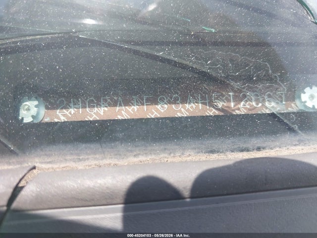 Aukcja sprzedaży 2010 Honda Civic Ex, vin: 2HGFA1F83AH512067, numer aukcji: 45204103