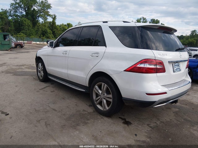 Продаж на аукціоні авто 2015 Mercedes-benz Ml 350 4matic, vin: 4JGDA5HB3FA497643, номер лоту: 45204222