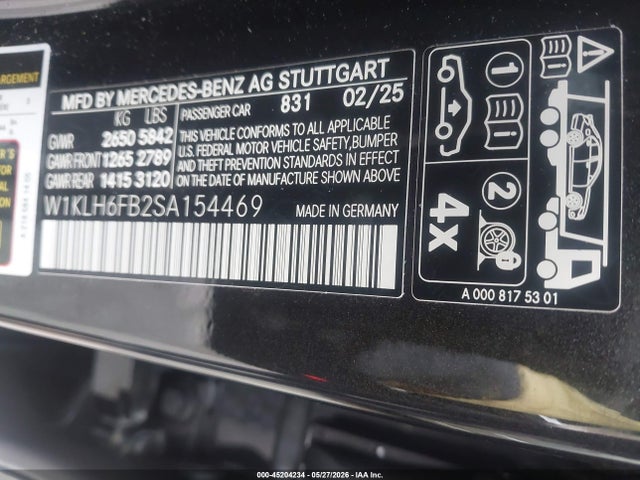 W1KLH6FB2SA154469 Mercedes-Benz E 450 4matic