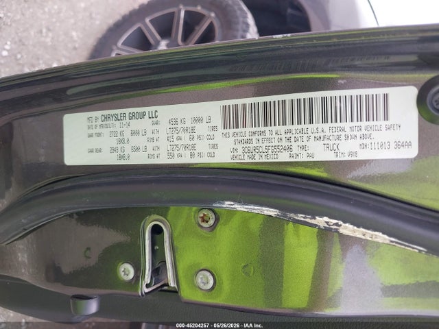 RAM 2500 Tradesman 2015 3C6UR5CL5FG552406 Image 9