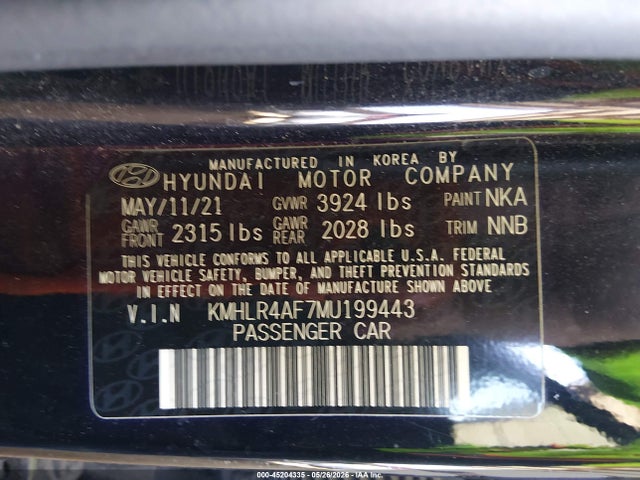 Hyundai Elantra N Line 2021 KMHLR4AF7MU199443 Image 9
