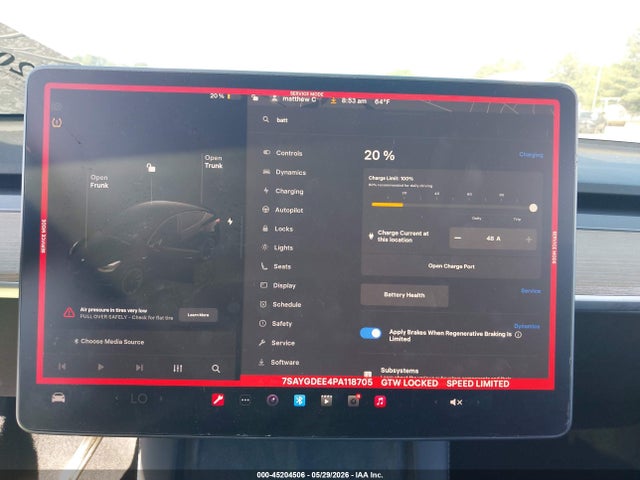 2023 Tesla Model Y Awd/long Range Dual Motor All-wheel Drive მანქანა იყიდება აუქციონზე, vin: 7SAYGDEE4PA118705, აუქციონის ნომერი: 45204506