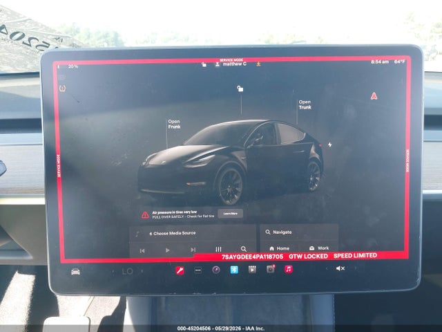 2023 Tesla Model Y Awd/long Range Dual Motor All-wheel Drive მანქანა იყიდება აუქციონზე, vin: 7SAYGDEE4PA118705, აუქციონის ნომერი: 45204506