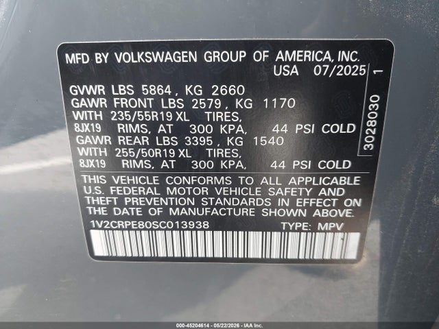 Volkswagen ID.4 PRO 2025 1V2CRPE80SC013938 Image 9