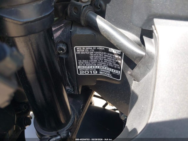 Honda Cbr600 Rr 2019 JH2PC40JXKK500459 Image 10