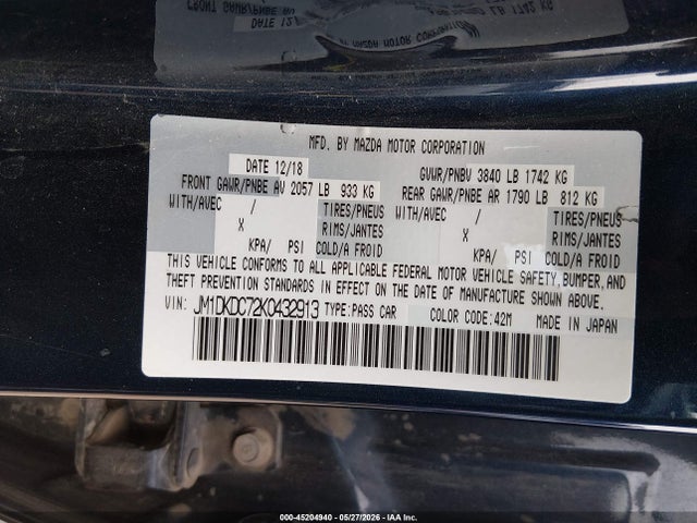 Mazda Cx-3 Touring 2019 JM1DKDC72K0432913 Image 9