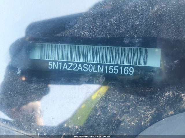 45204951 :رقم المزاد ، 5N1AZ2AS0LN155169 vin ، 2020 Nissan Murano S Intelligent Awd مزاد بيع