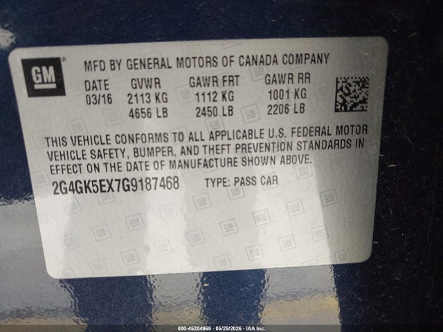 Buick Regal Turbo 2016 2G4GK5EX7G9187468 Image 9