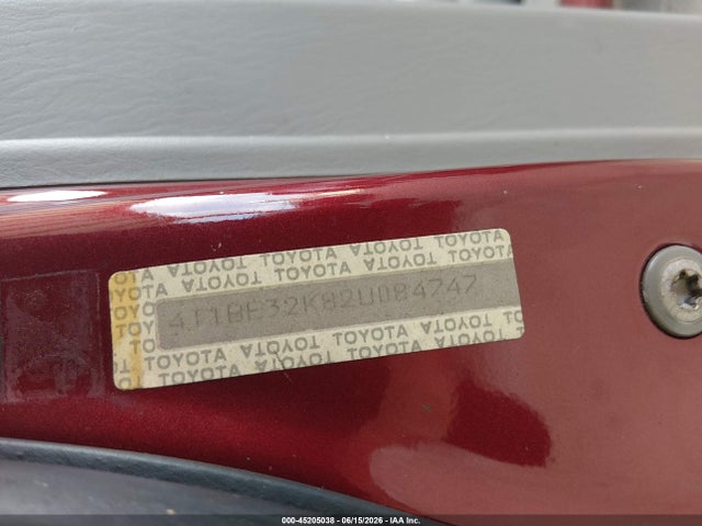 2002 Toyota Camry Xle მანქანა იყიდება აუქციონზე, vin: 4T1BE32K82U084747, აუქციონის ნომერი: 45205038
